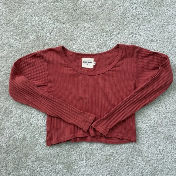 Rudy Jude Sissy Pointelle Crop Top, size M - Picture 1 of 4